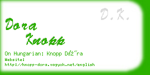 dora knopp business card